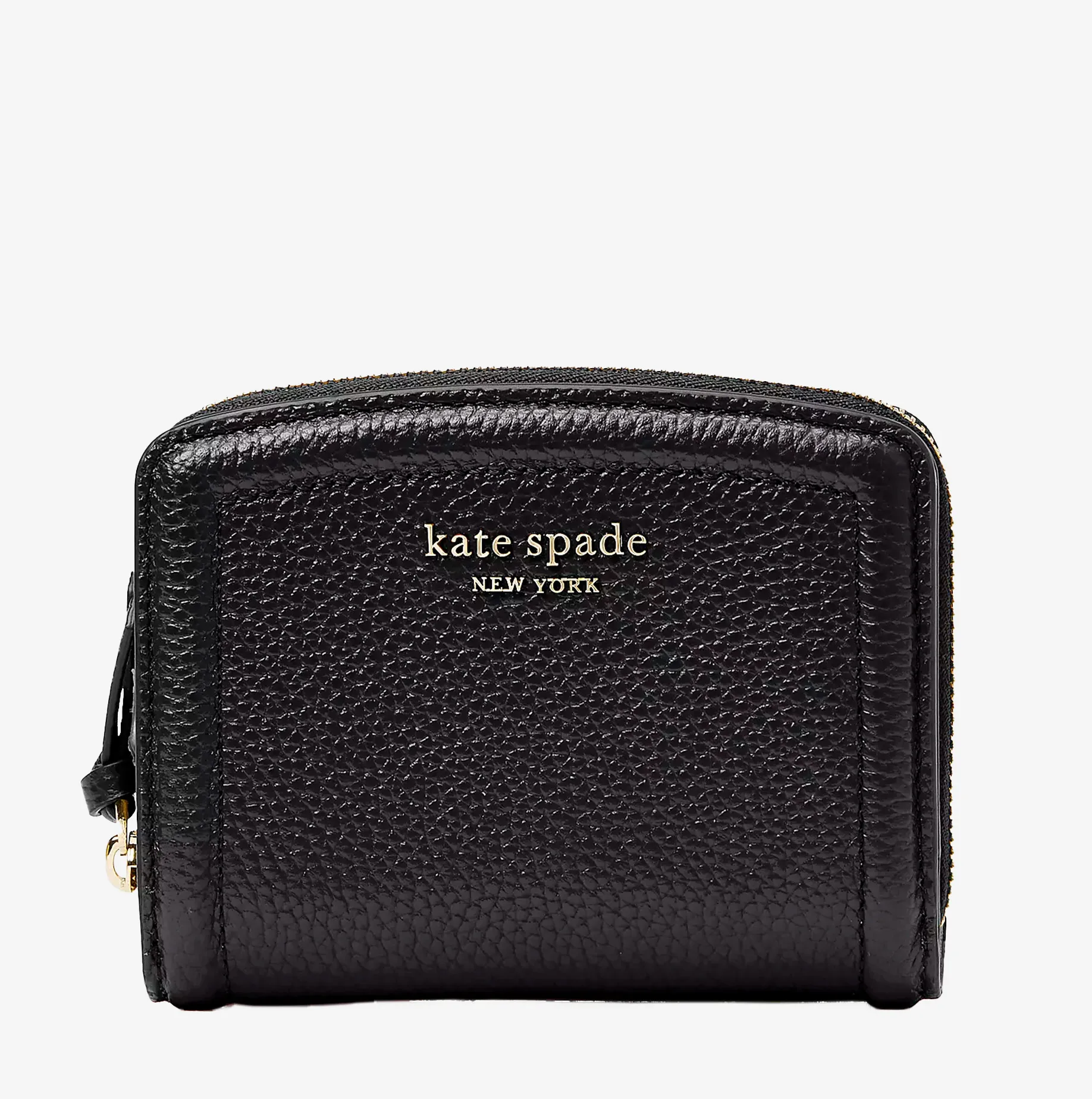 CARTERA KNOTT PEQUEÑA COMPACTA CON CREMALLERA NEGRA kate spade