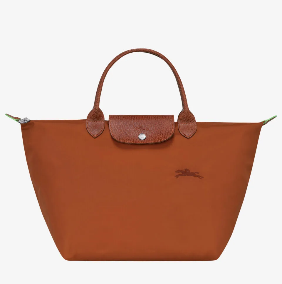 LE PLIAGE GREEN BOLSO CON ASA SUPERIOR M COÑAC longchamp