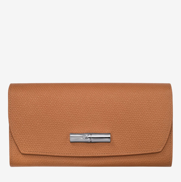 ROSEAU CARTERA CONTINENTAL GRANDE NATURAL longchamp