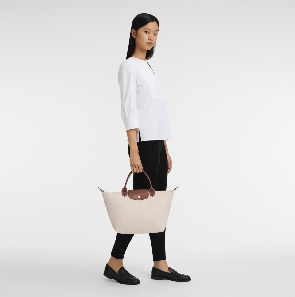 Bolso Longchamp Le Pliage M_crema