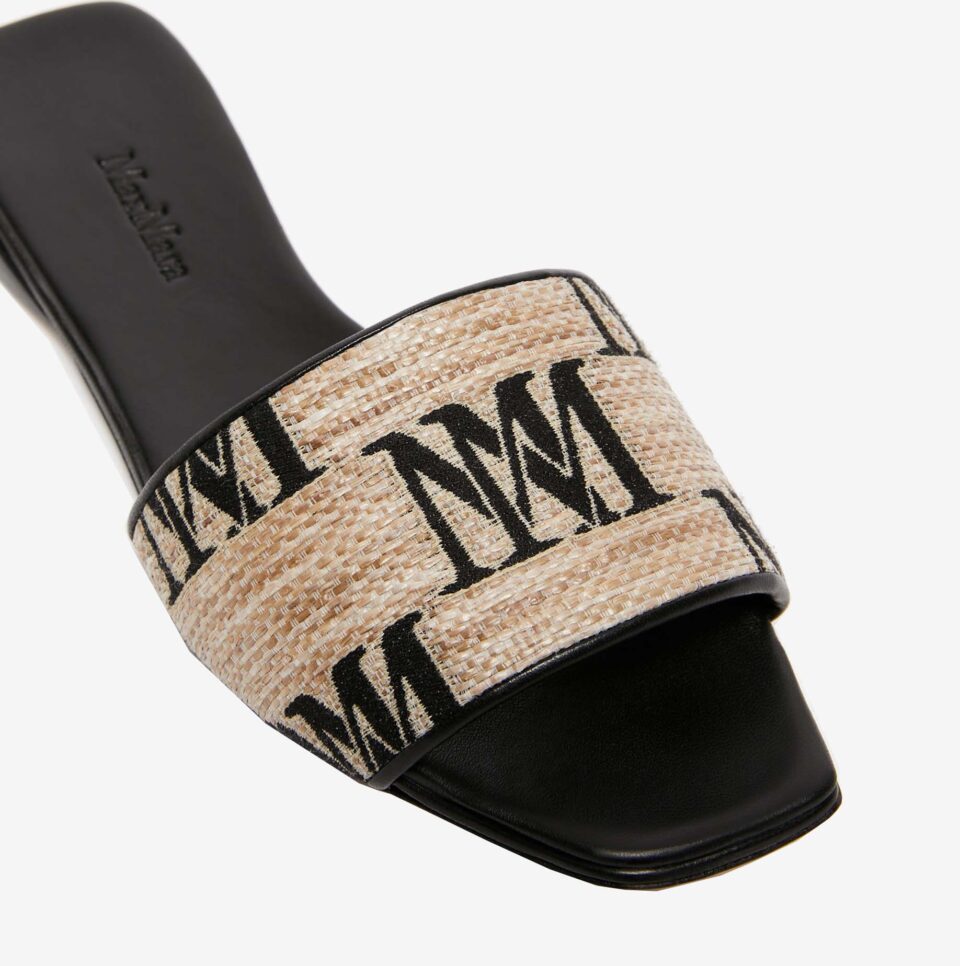 Sandalias Max Mara Jacquard rafia talla 38