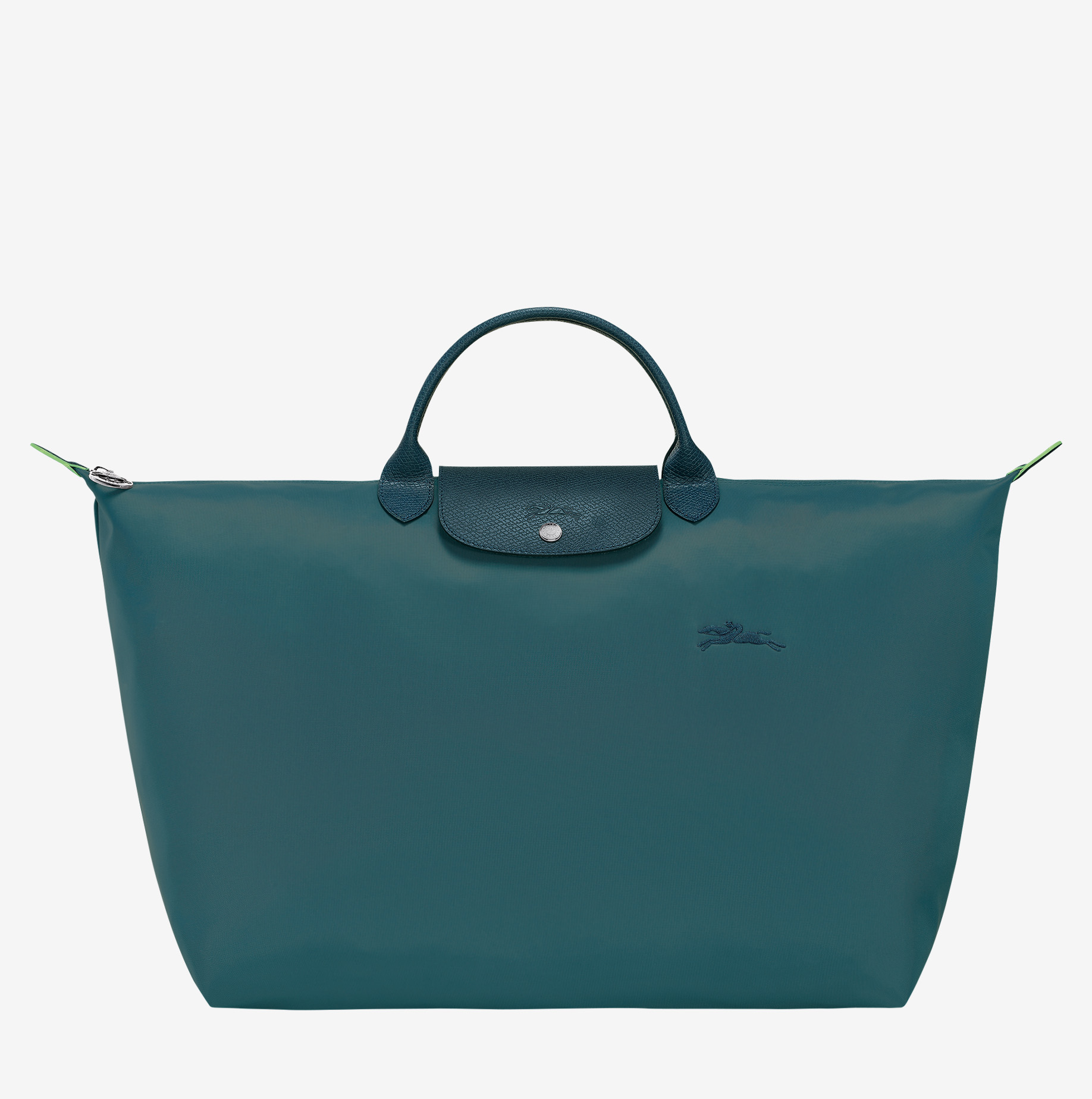 Le Pliage Green Bolsa de viaje S verde pavon Jael Boutique