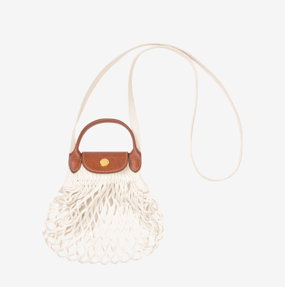 Bolso Longchamp Le Pliage Filet XS blanco_01