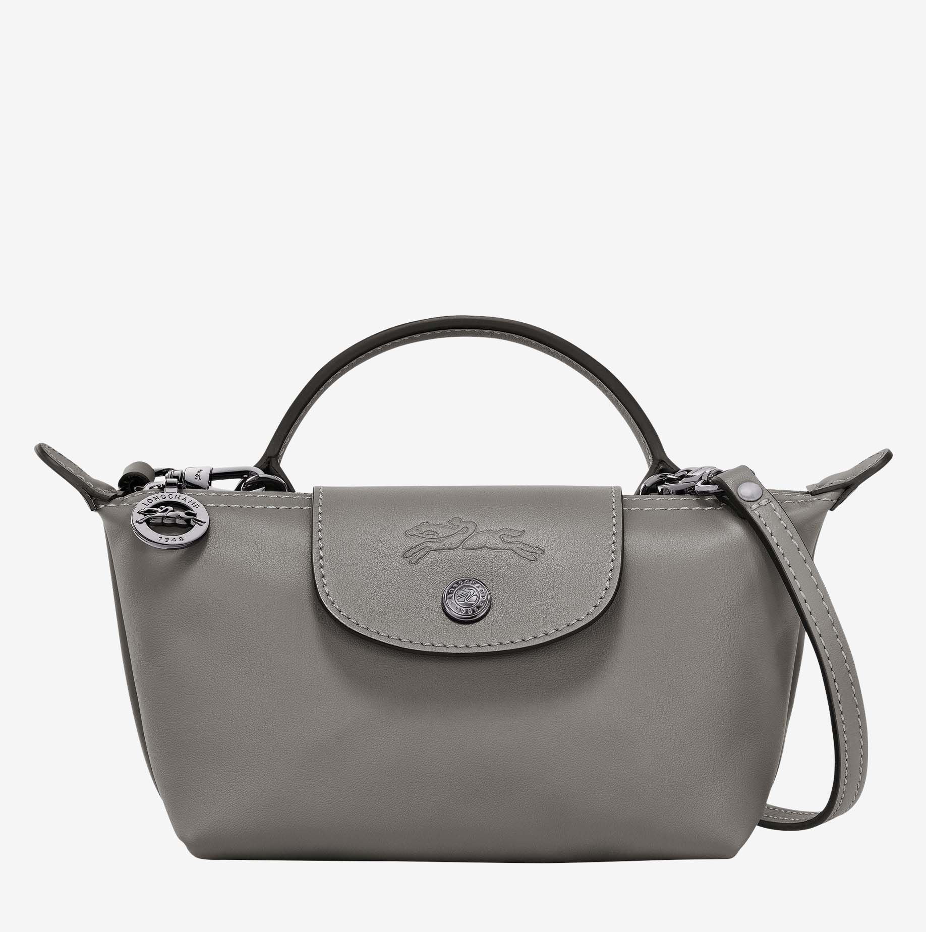 Bolso Longchamp Le Pliage Xtra XS gris_01