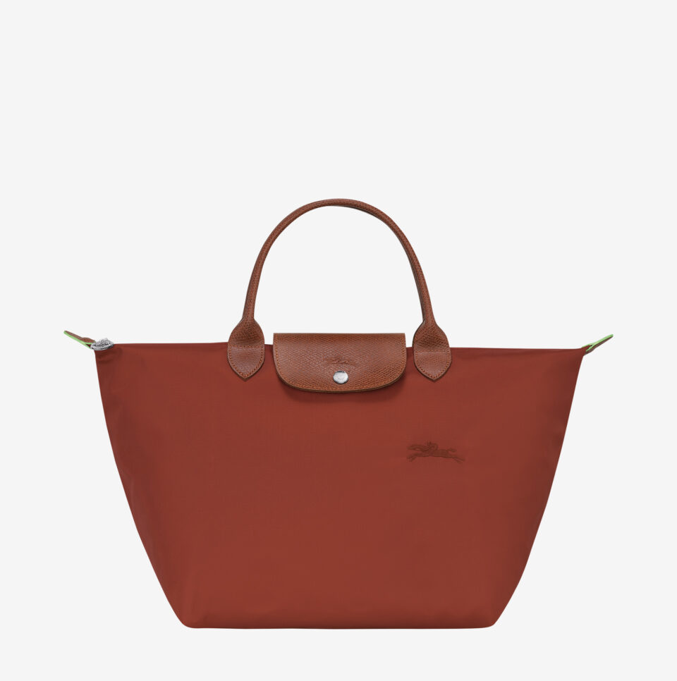 Bolso Longchamp Le Pliage green M castaño