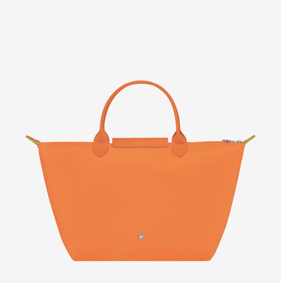 Bolso Longchamp Le Pliage green M naranja