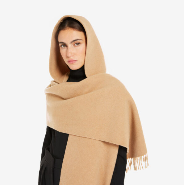 Bufanda con capucha Max Mara zena cashmere camel_02