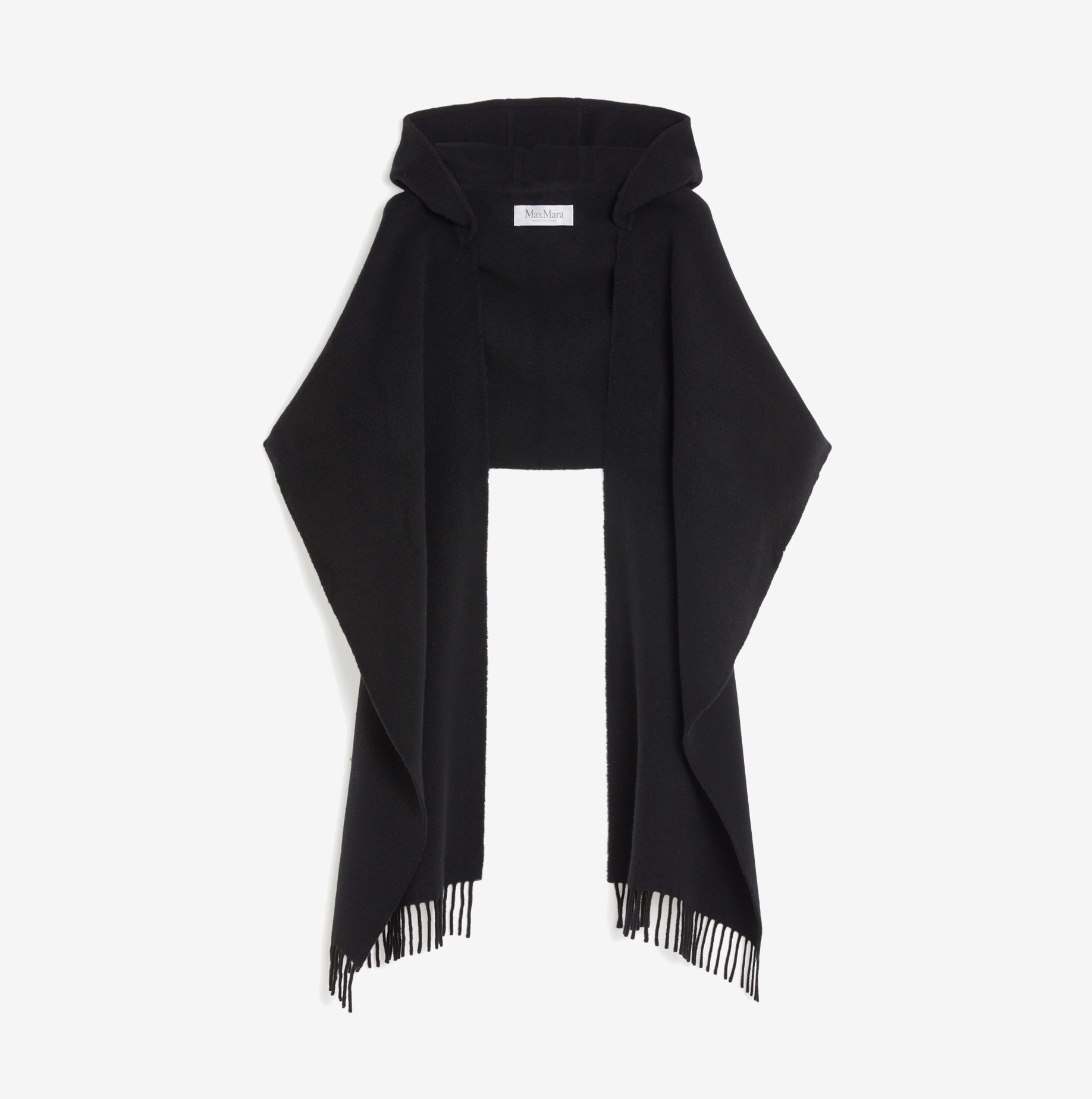 Bufanda con capucha Max Mara zena cashmere negra_01