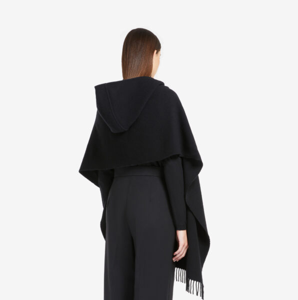 Bufanda con capucha Max Mara zena cashmere negra_01