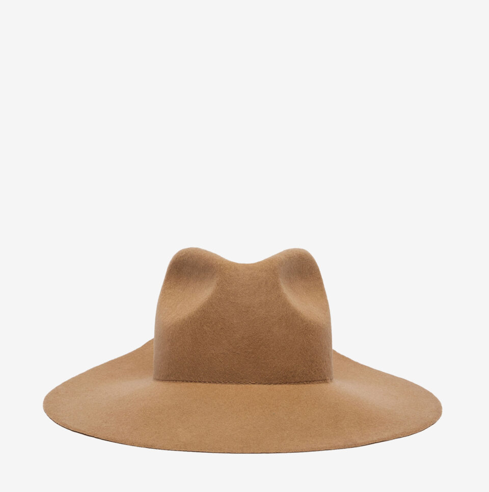 Sombrero Max Mara fieltro y lana camel-1