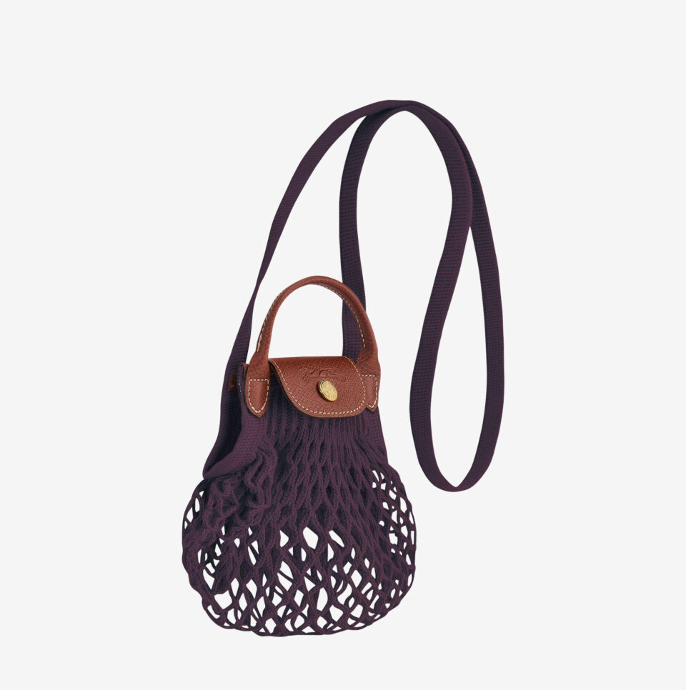 Bolso Longhcmap Le Pliage filet XS berenjena_02