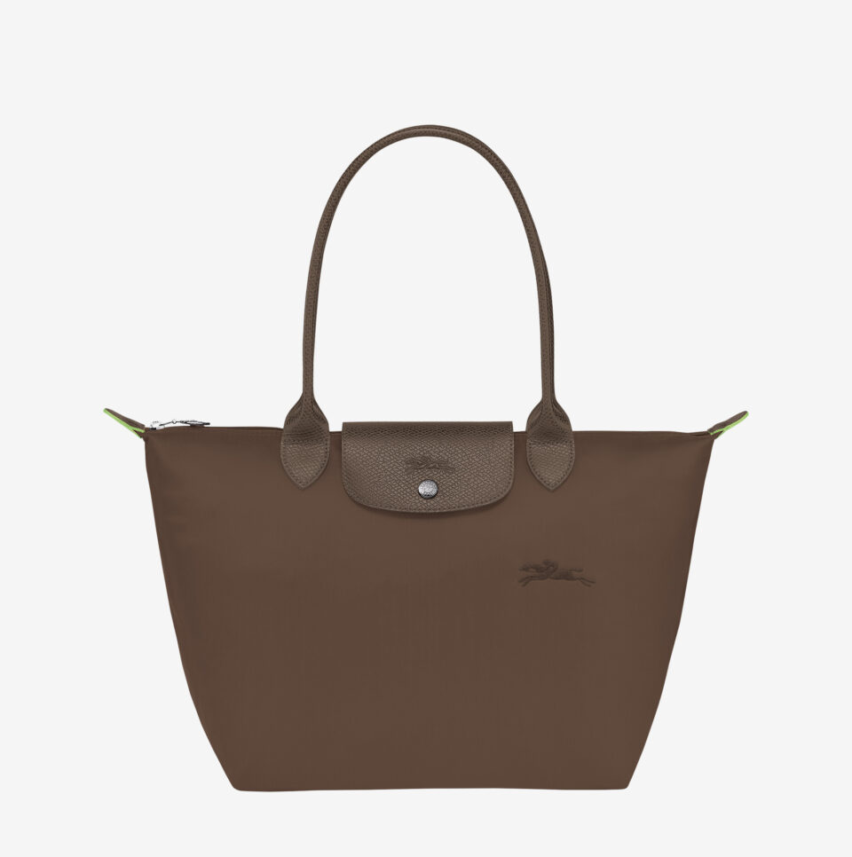 Bolso de hombro Longchamp Le Pliage green M tierra_01