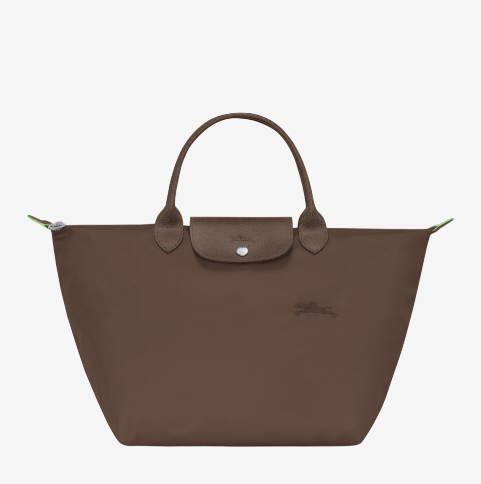 Bolso con asa Longchamp Le Pliage Green M tierra_01