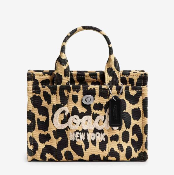 Bolso tote Coach Cargo 20 con estampado de leopardo_01