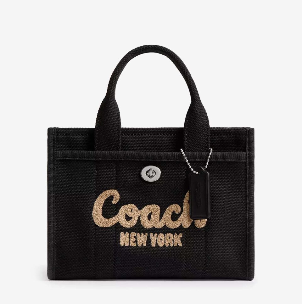 Bolso tote Coach Cargo 20 negro_01