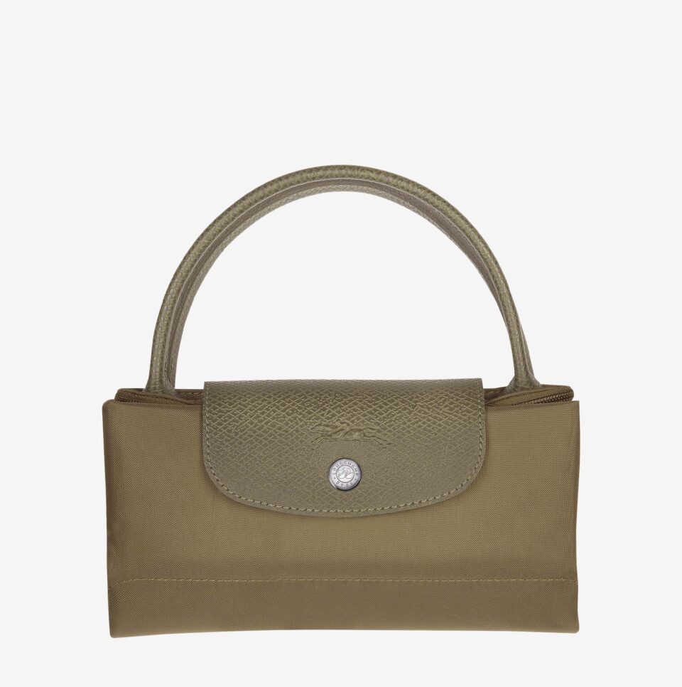 Bolso Longchamp Le Pliage Green con asa superior S alcachofa_03