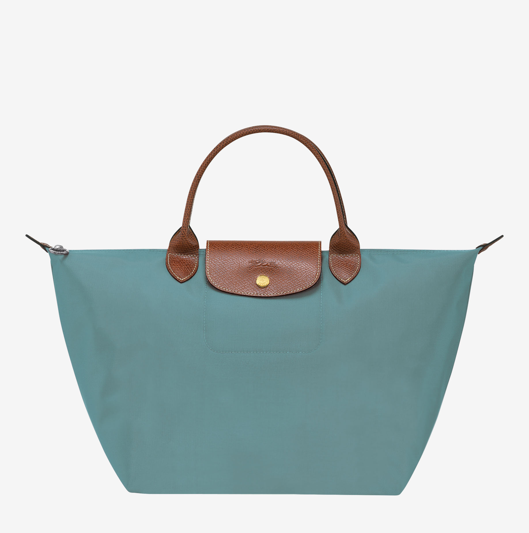 Bolso Longchamp Le Pliage Original con asa superior M eucalipto_01