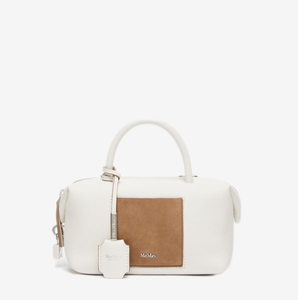 Bolso bauletto Max Mara XS bolsillo ante blanco 1