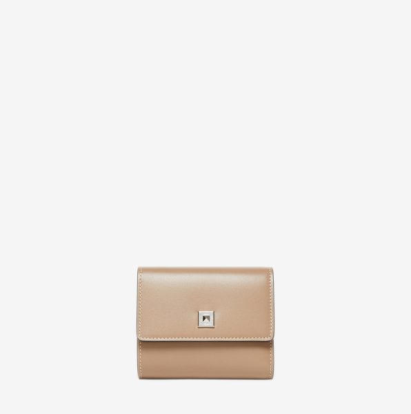 Cartera de piel Max Mara compacta fango 1