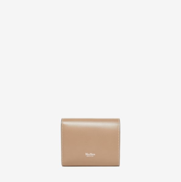 Cartera de piel Max Mara compacta fango 2