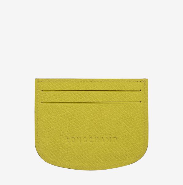 Tarjetero Longchamp Épure verde kiwi 2