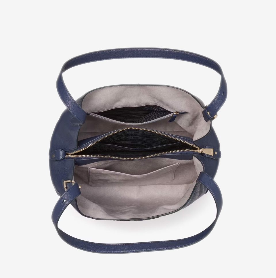 Bolso de hombro Kate Spade Deco grande navy 3