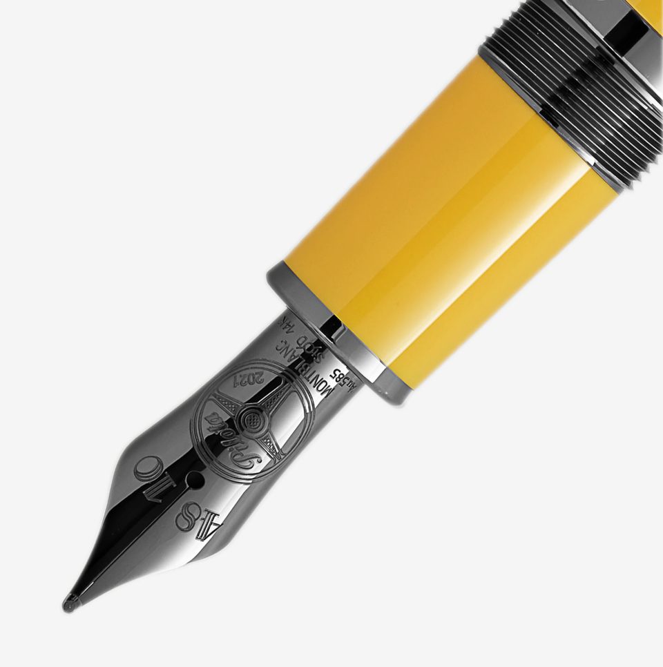 Pluma Montblanc Enzo Ferrari amarillo 3