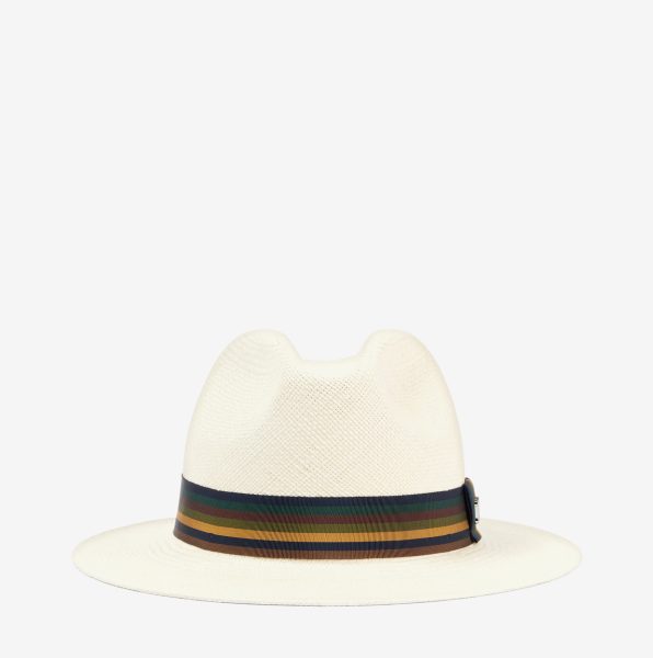 Sombrero Max Mara Rodesia de paja hielo