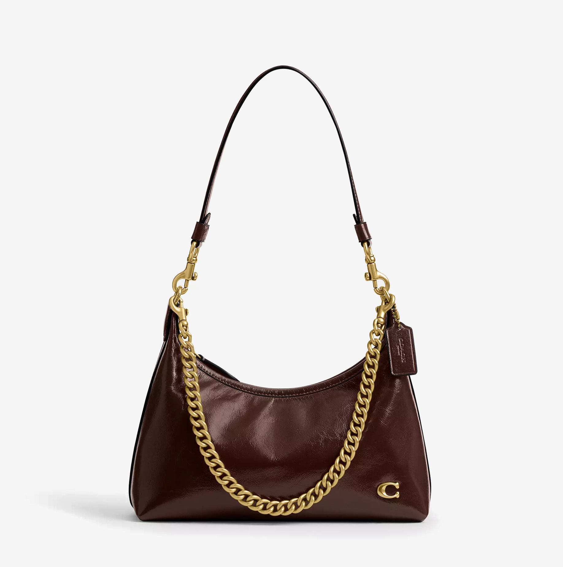 Bolso de hombro Coach Juliet 25 chocolate 1