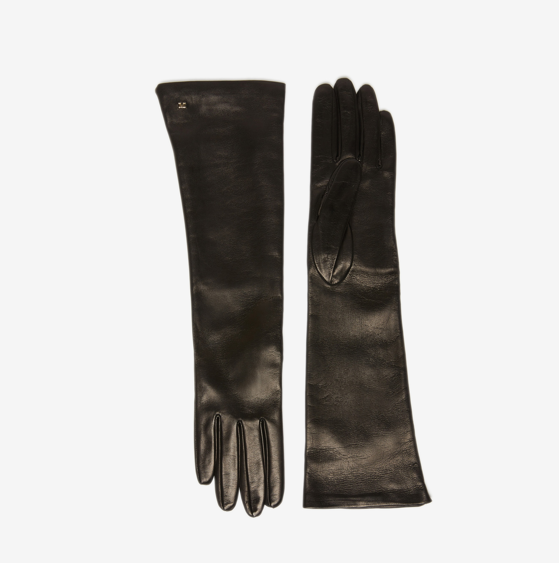 Guantes largos Max Mara Afidee de napa negros 1