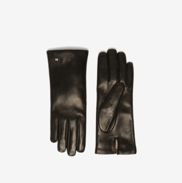 Guantes Max Mara Spalato de napa negros 1