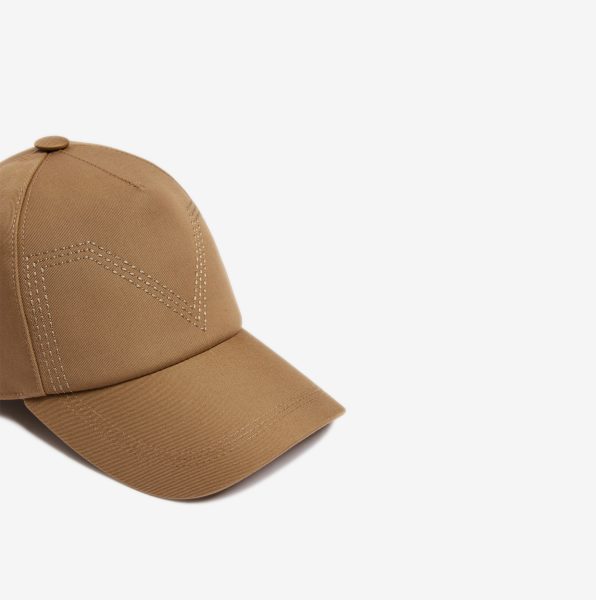 Gorra de béisbol Max Mara de gabardina impermeable colonial 2