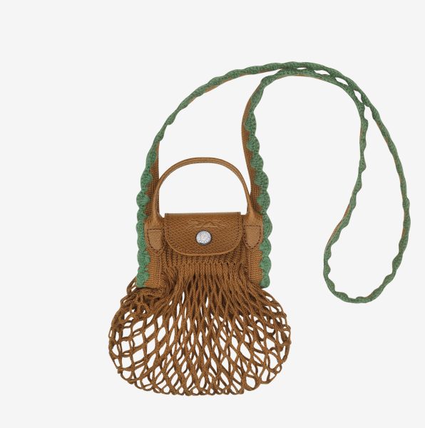 Bolsa de malla Le Pliage Collection XS tabaco 1