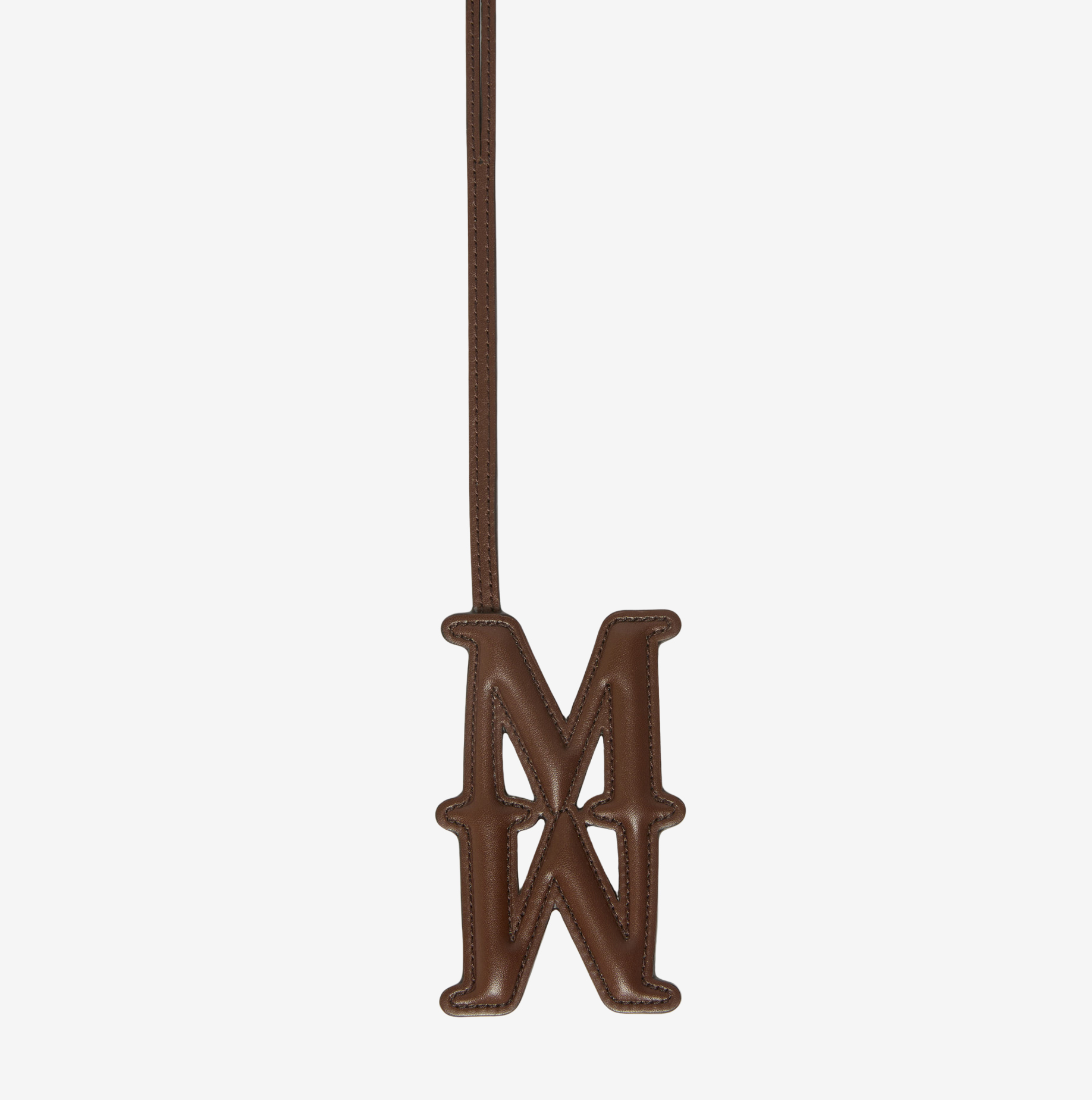 Charm Max Mara Monogram de piel cacao 1