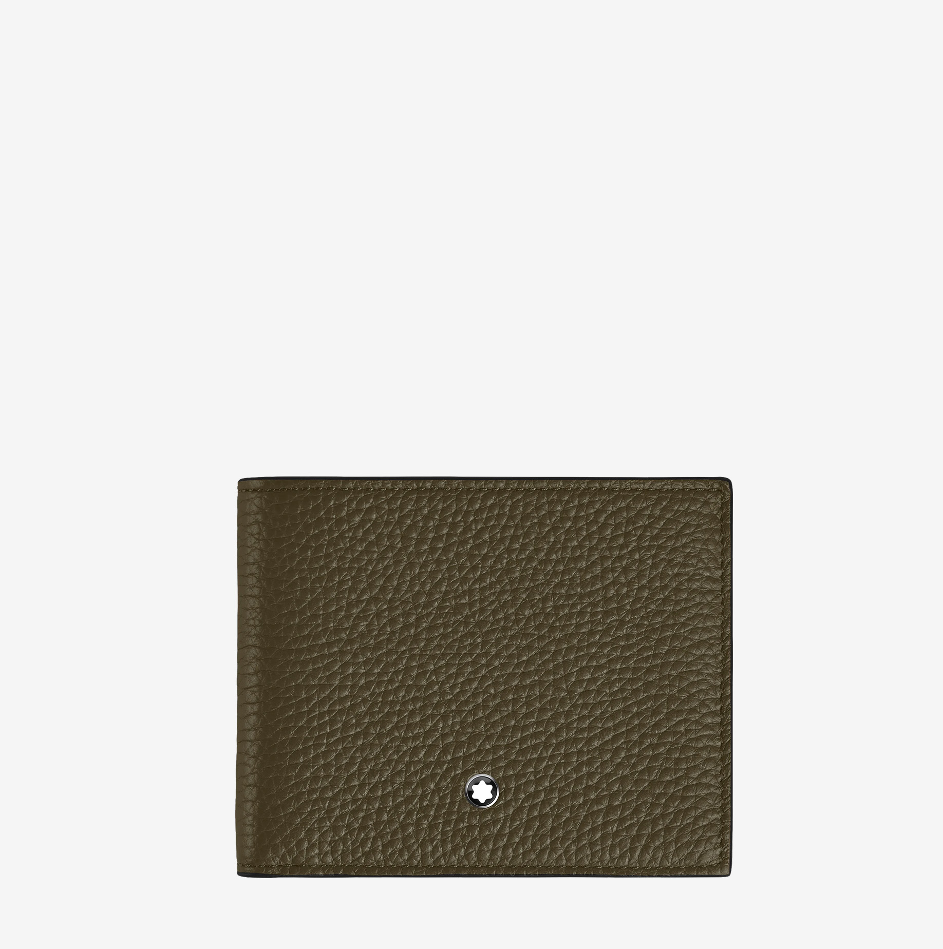 Cartera Montblanc piel graneada para 4 tarjetas caqui 1