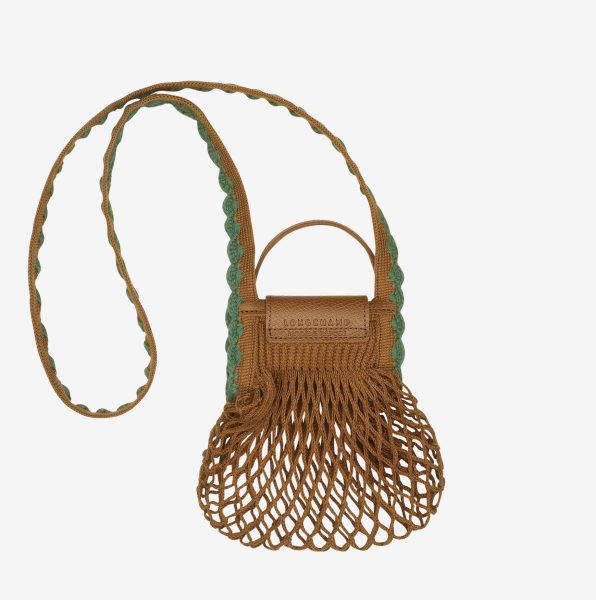 Bolsa de malla Le Pliage Collection XS tabaco 2