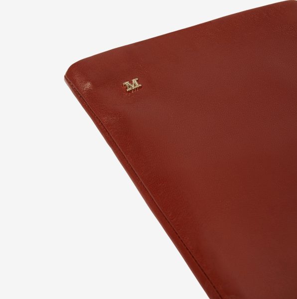 Guantes largos Max Mara Afidee de napa marrón bronce 2