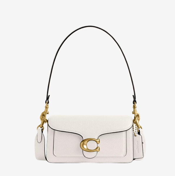 Bolso de hombro Coach Tabby 20 tiza 1