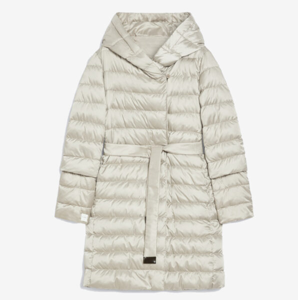 Anorak Max Mara The Cube Novef reversible de satén impermeable luz 1