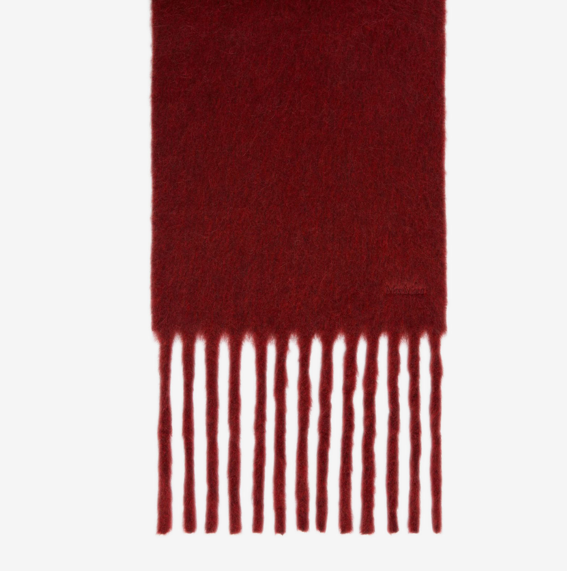 Bufanda Max Mara Osso mezcla de alpaca granate 1