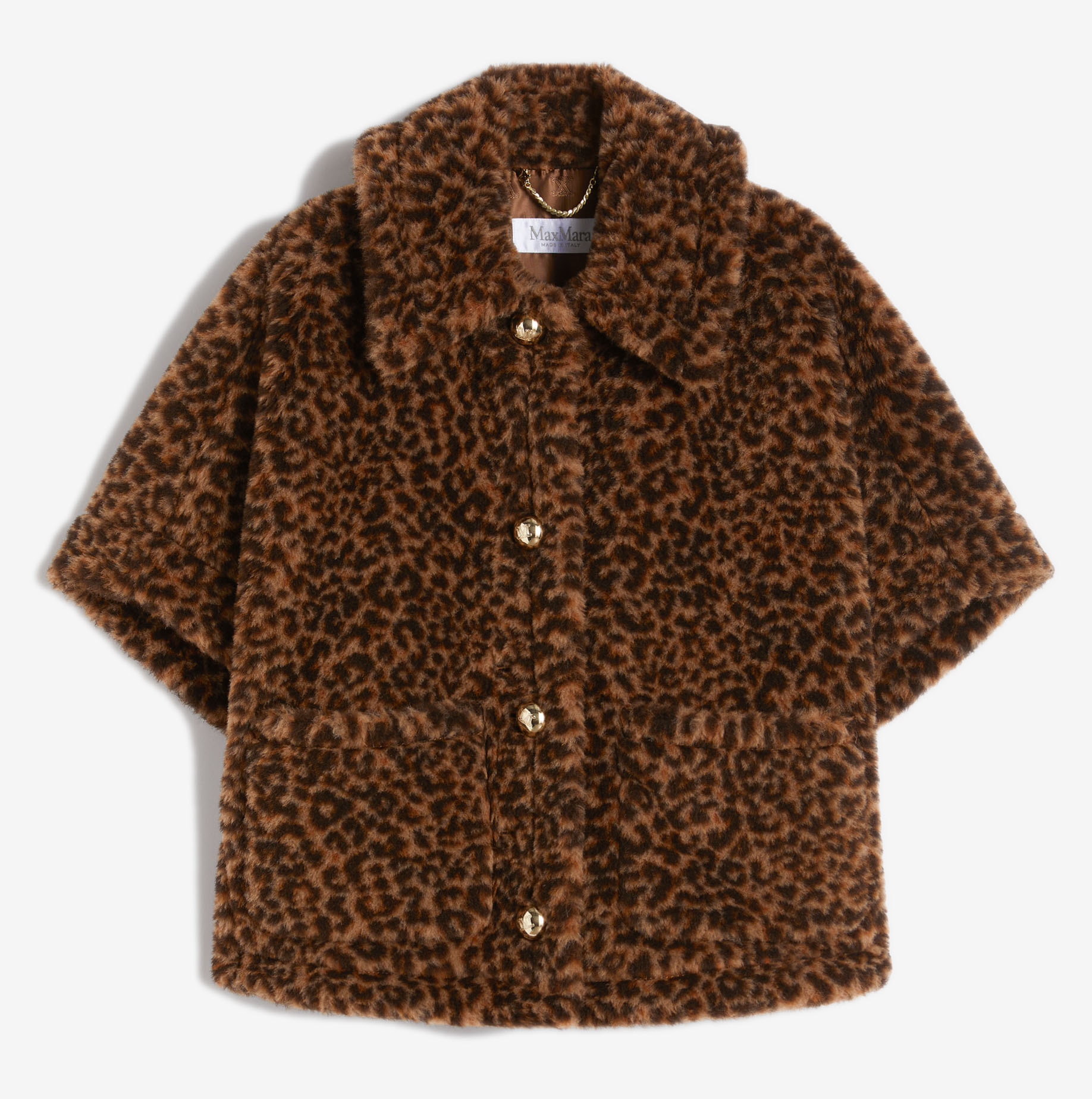 Capa Max Mara Teddy Fiorire4 de alpaca y cachemira bronce 1