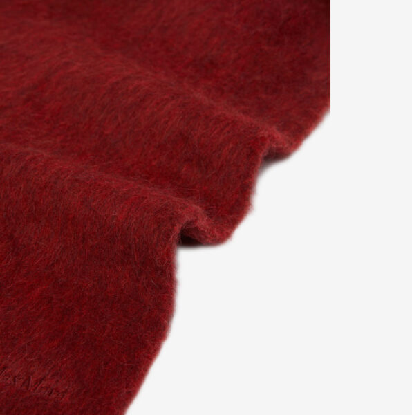 Bufanda Max Mara Osso mezcla de alpaca granate 2