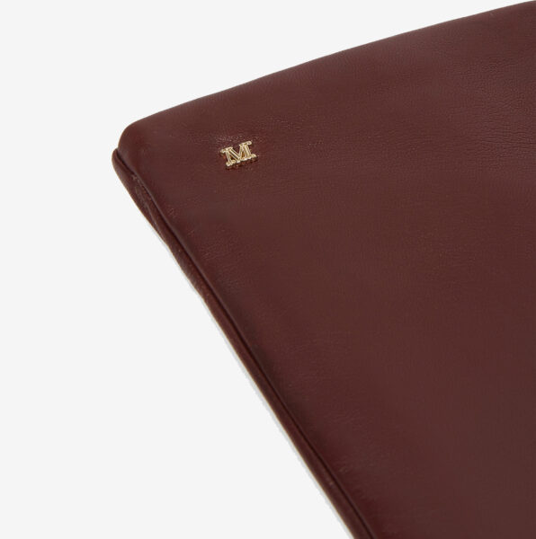 Guantes largos Max Mara Afidee de napa granates 2