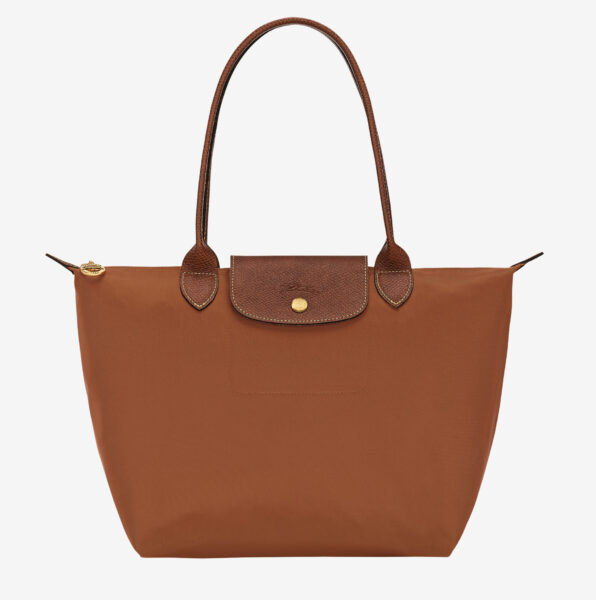 Bolso de hombro Longchamp Le Pliage Original M coñac 1
